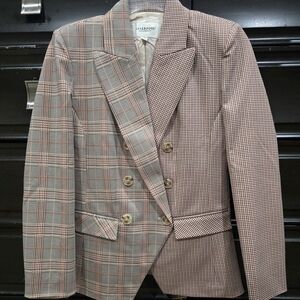 Liverpool Women's Plaid Blazer - Red and Gray